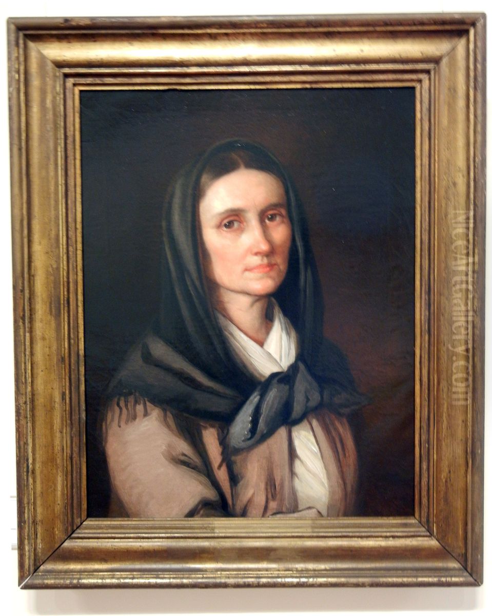 My Mother Oil Painting by Soma Orlai Petrich