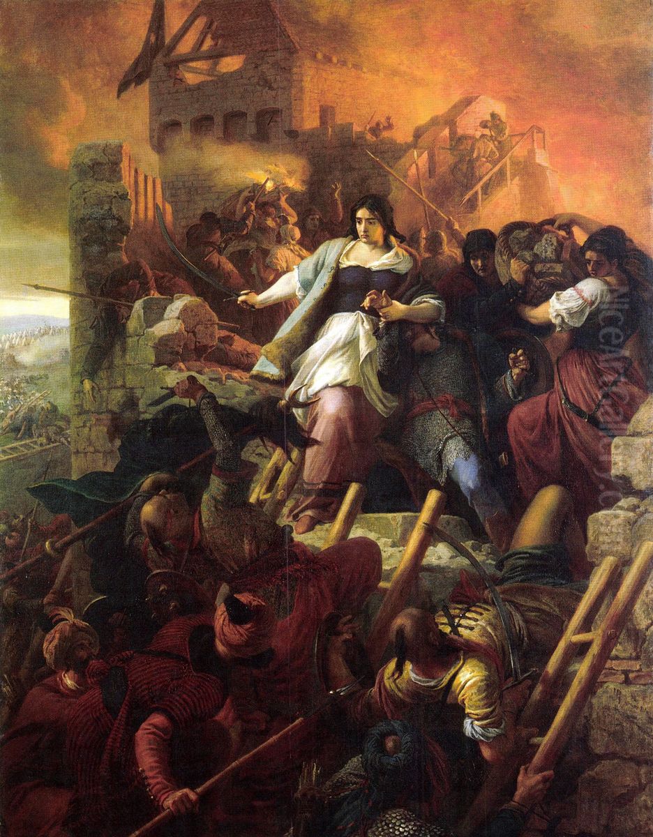 Women ofEger Oil Painting by Bertalan Szekely