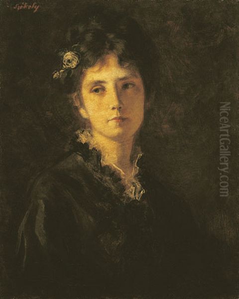 ) Oil Painting by Bertalan Szekely