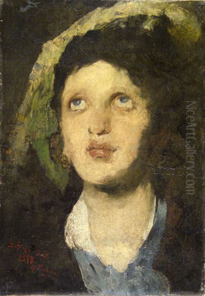 The Ordeal of the Bier Oil Painting by Jeno Gyarfas