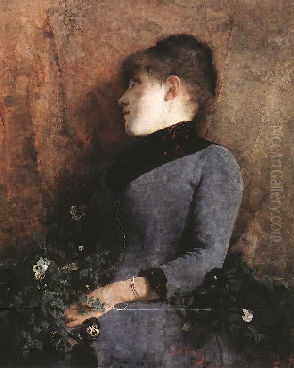 ) Oil Painting by Simon Hollosy