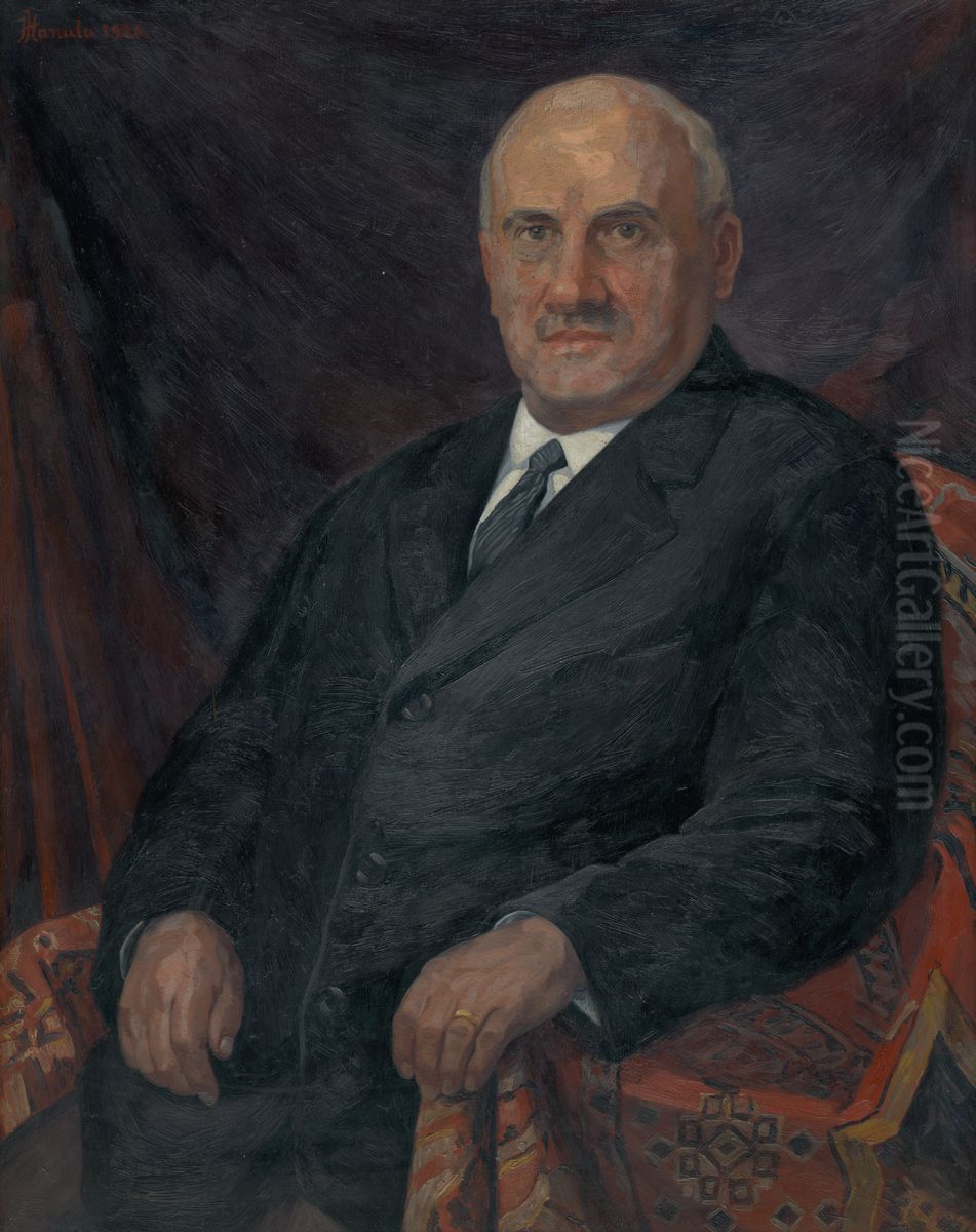 Ferko Skycak Oil Painting by Jozef Hanula