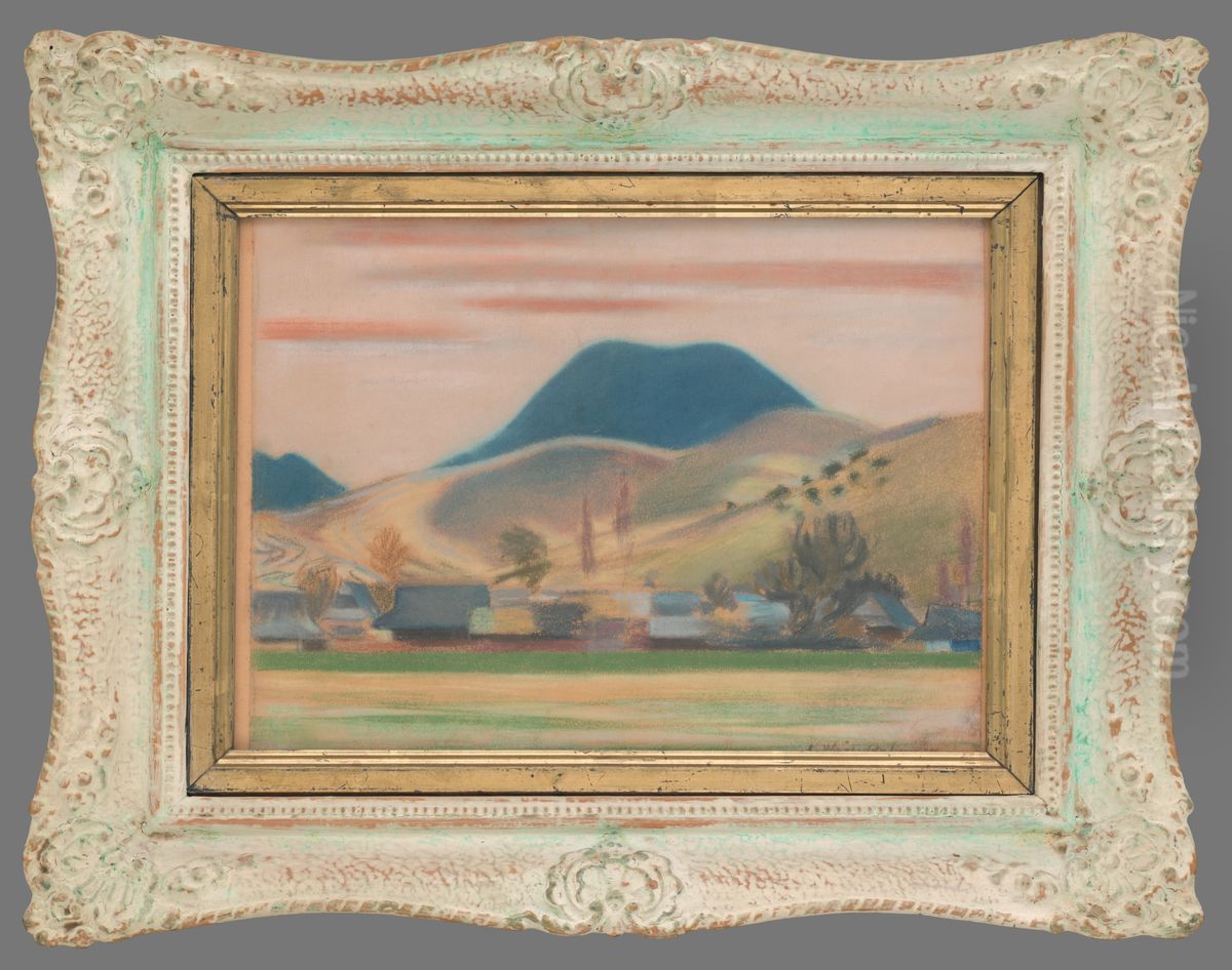 Oravsky motiv Oil Painting by Arnold Peter Weisz-Kubincan