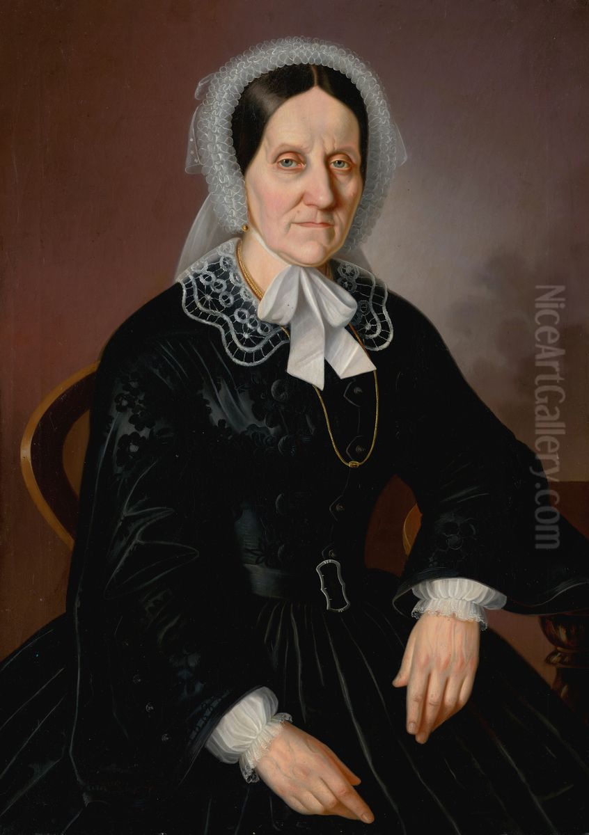 Kopia portretu Kornelie Scholzovej Oil Painting by Peter Michal Bohun