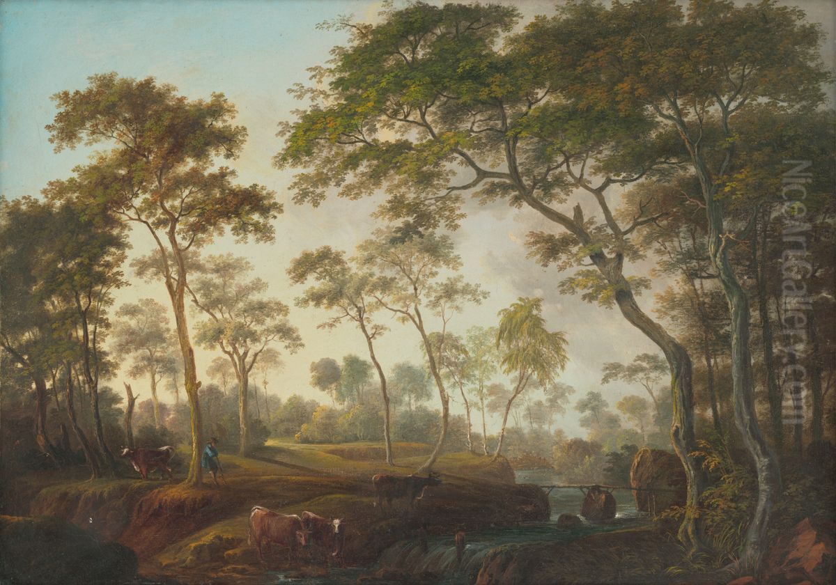 Krajina Oil Painting by Karoly Marko