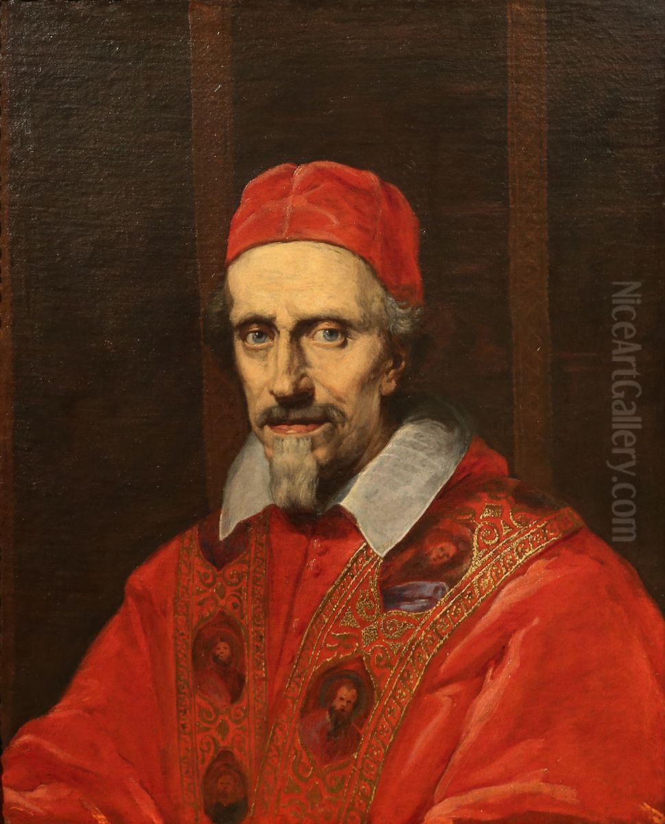 Portrait of Pope Clement IX Oil Painting by Gian Lorenzo Bernini