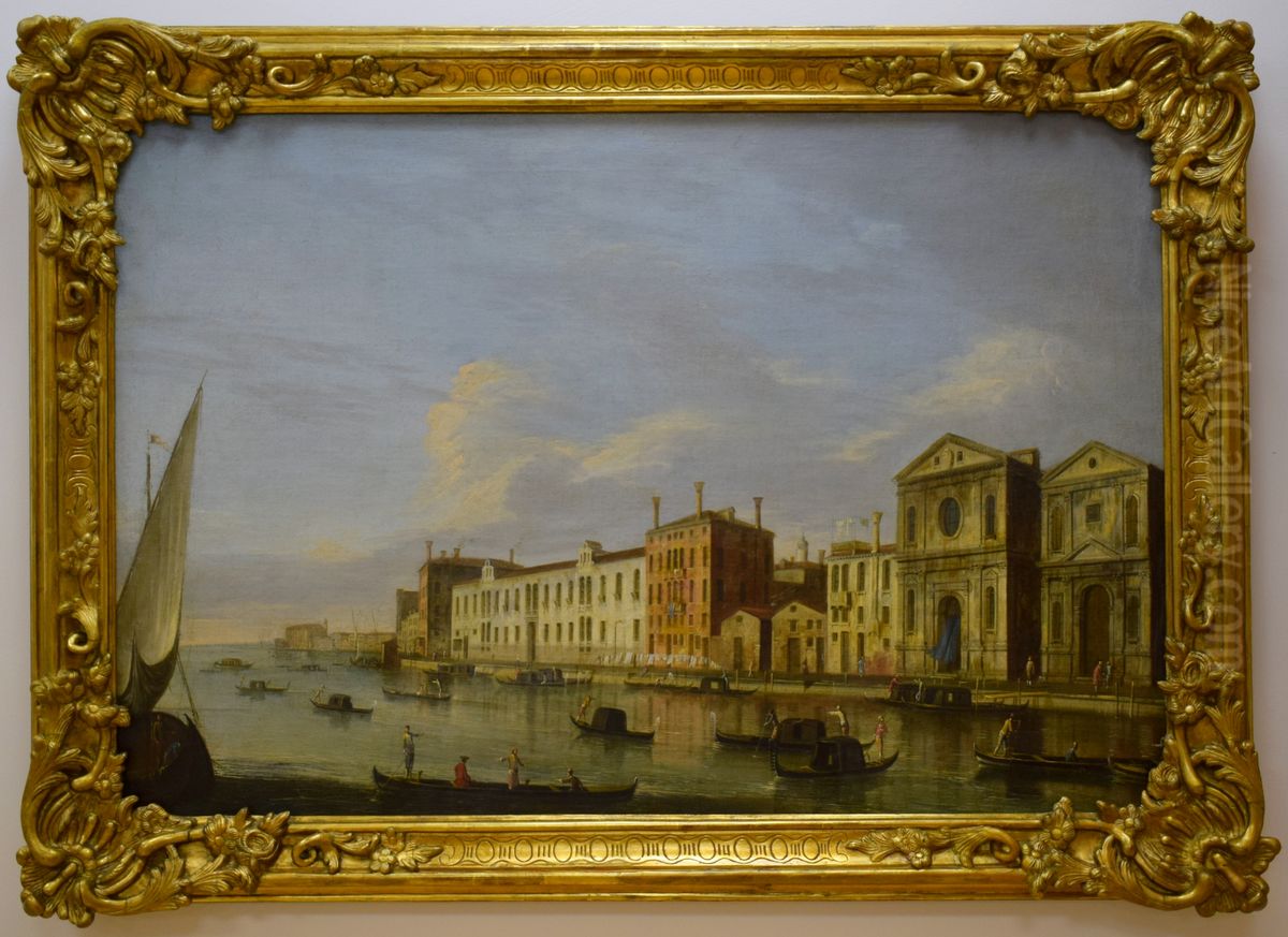 Venice, the Santo Spirito and the Zattere Oil Painting by Francesco Tironi