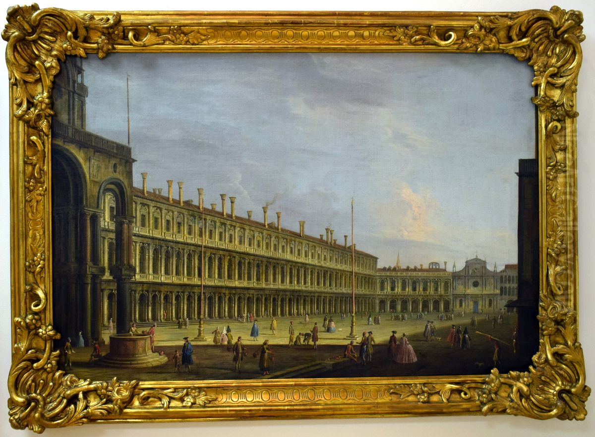 Venice, Saint Mark's Square Oil Painting by Francesco Tironi