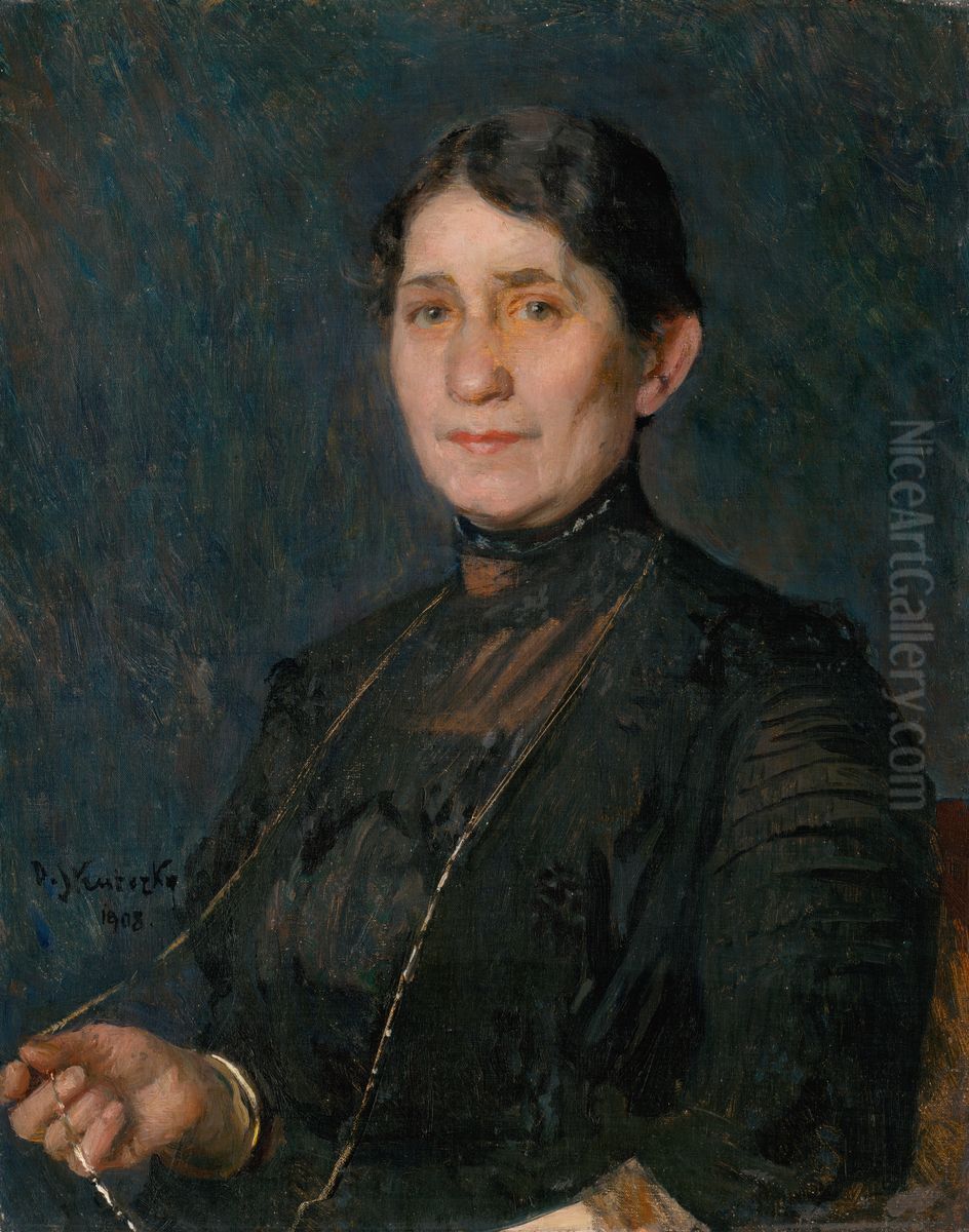 Podobizen zeny Oil Painting by Dome Skuteczky