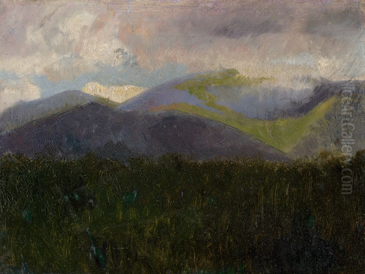 Svitanie Oil Painting by Laszlo Mednyanszky