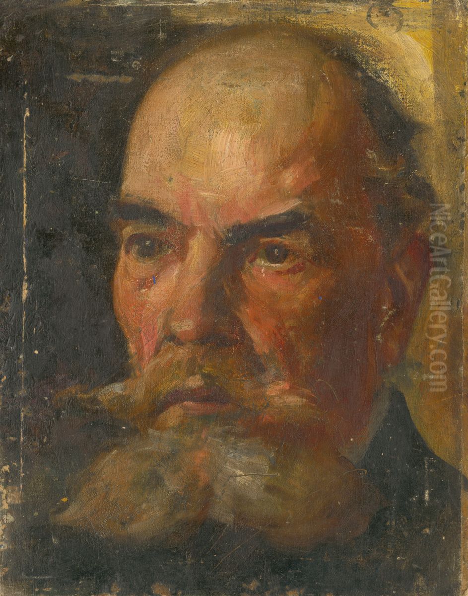 Portret muza Oil Painting by Ludovit Pitthordt