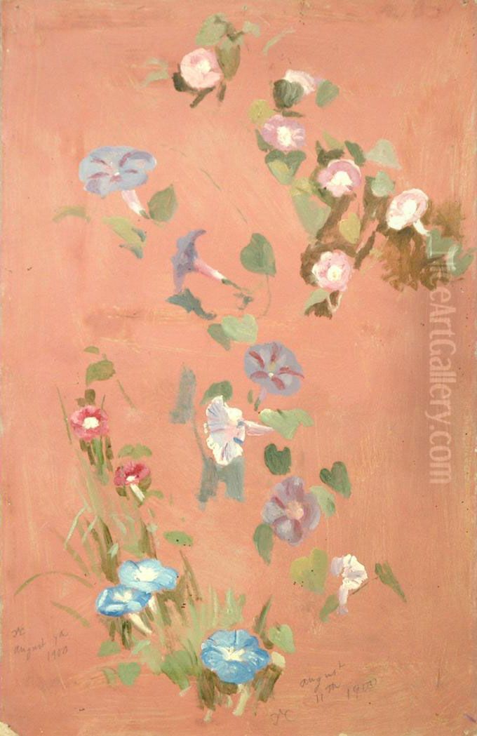 Petunias Oil Painting by Conrad Wise Chapman