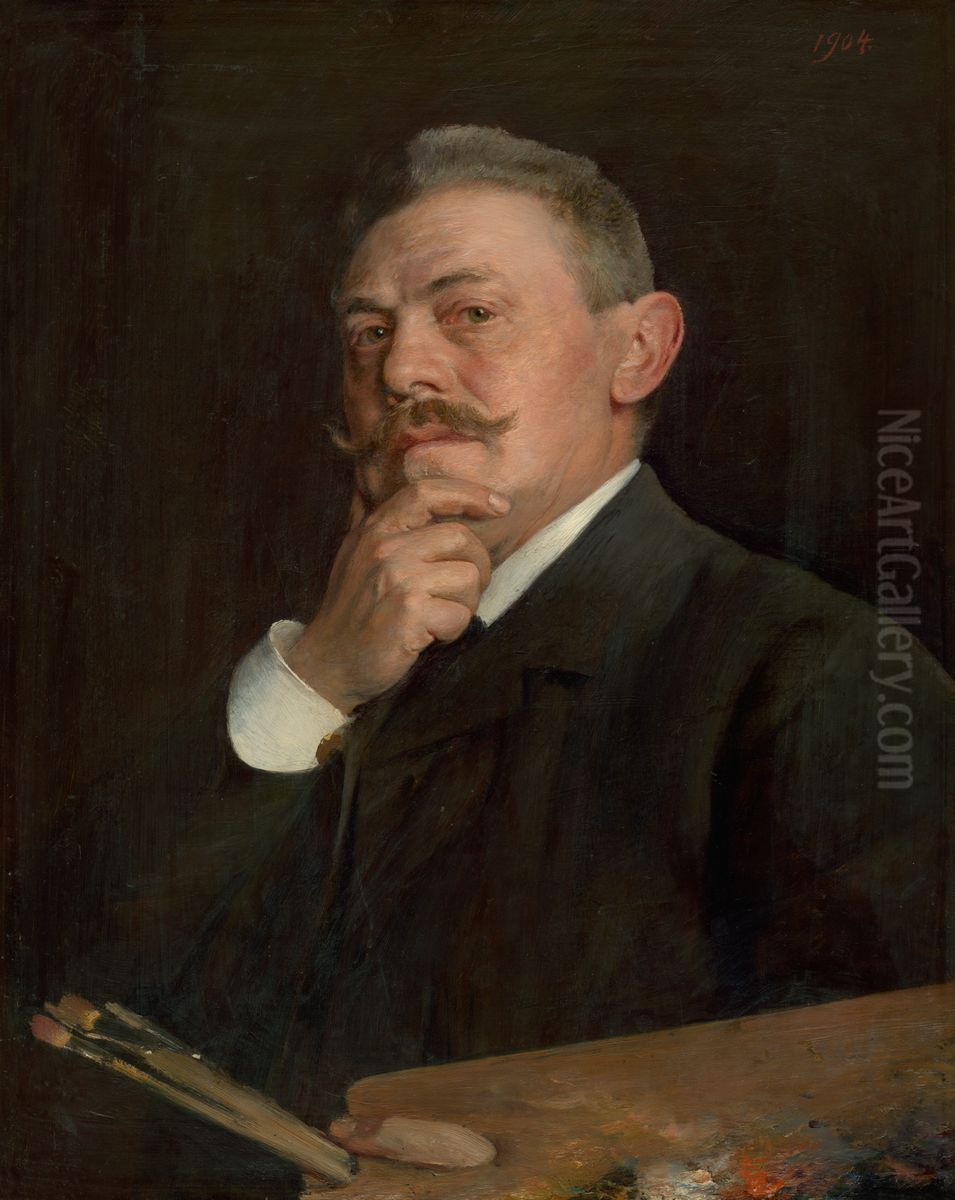 Autoportret Oil Painting by Dome Skuteczky