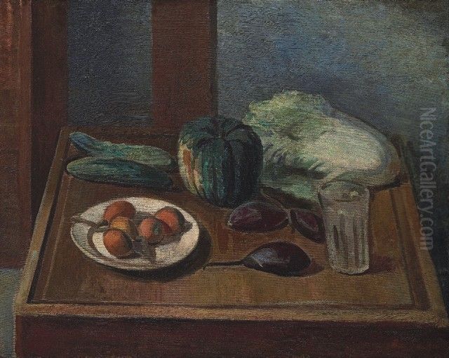 Still Life Oil Painting by Li Mei-shu