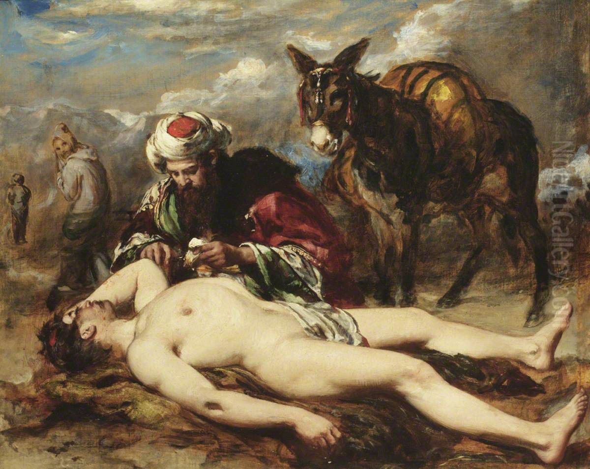 The Good Samaritan Oil Painting by William Etty
