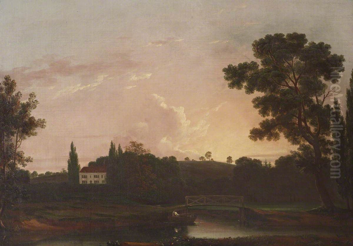 Lamarsh House, Lamarsh, Essex Oil Painting by John Constable
