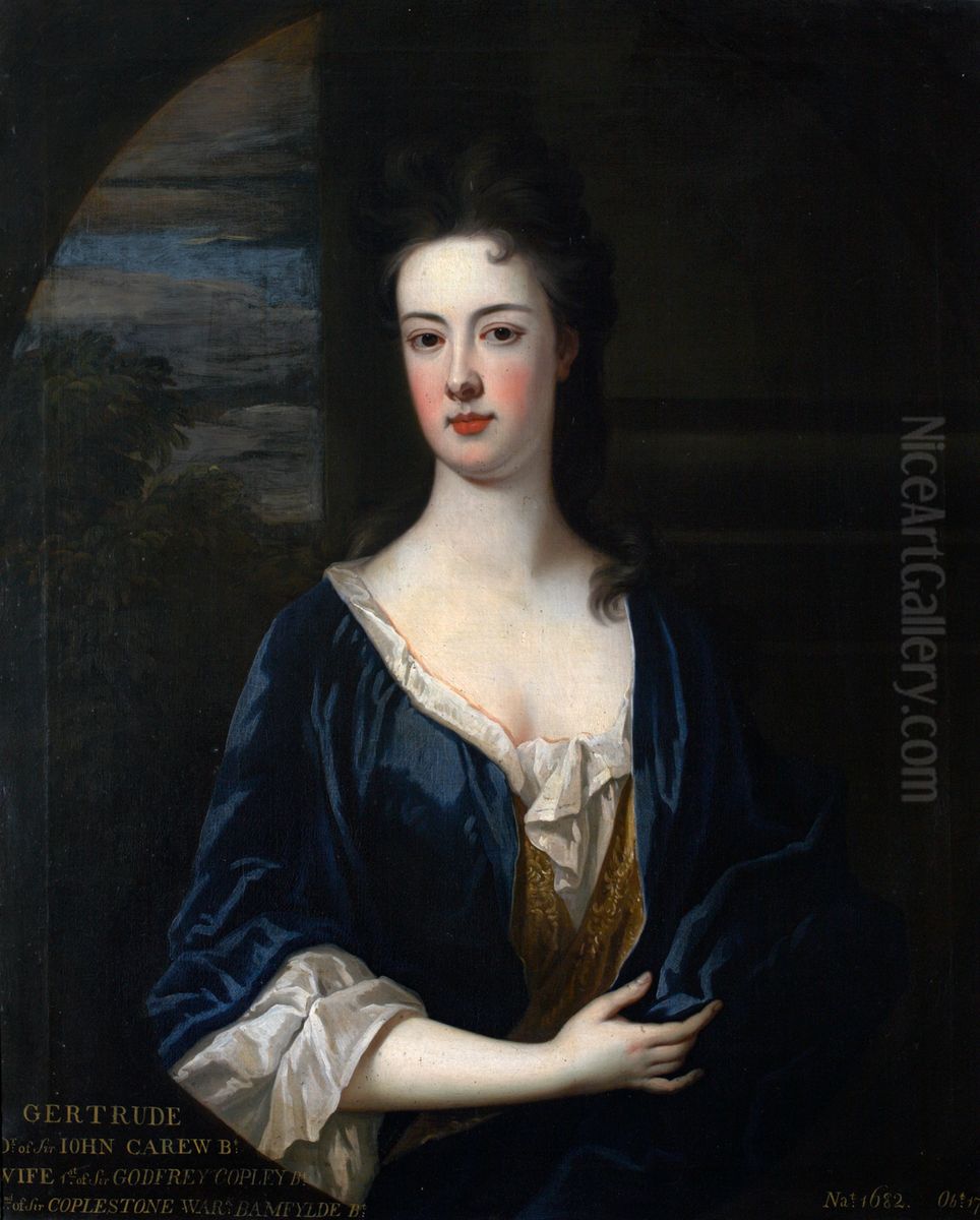 Portrait of Gertrude Carew Oil Painting by Charles d' Agar