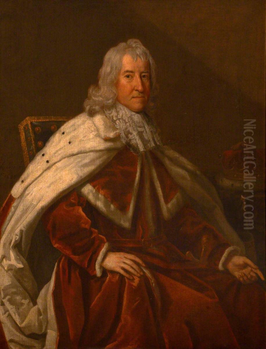 John Robartes, 1st Earl of Radnor (1606-1685) Oil Painting by Godfrey Kneller
