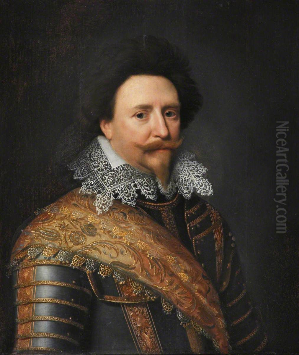 Prince Frederick Henry, Prince of Orange, Stadholder of the United Provinces (1584-1647) Oil Painting by Michiel Jansz. van Mierevelt