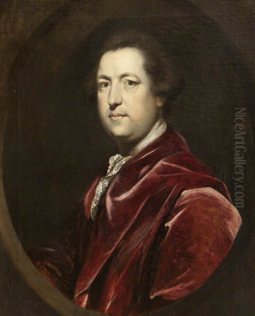 The Rt Hon. Charles Townshend, PC (1725-1767) Oil Painting by Of Sir Joshua Reynolds