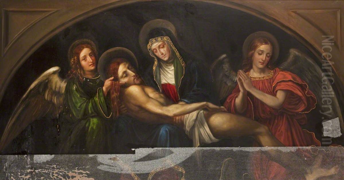 Pieta (after Francesco Francia) Oil Painting by Rebecca Dulcibella Orpen