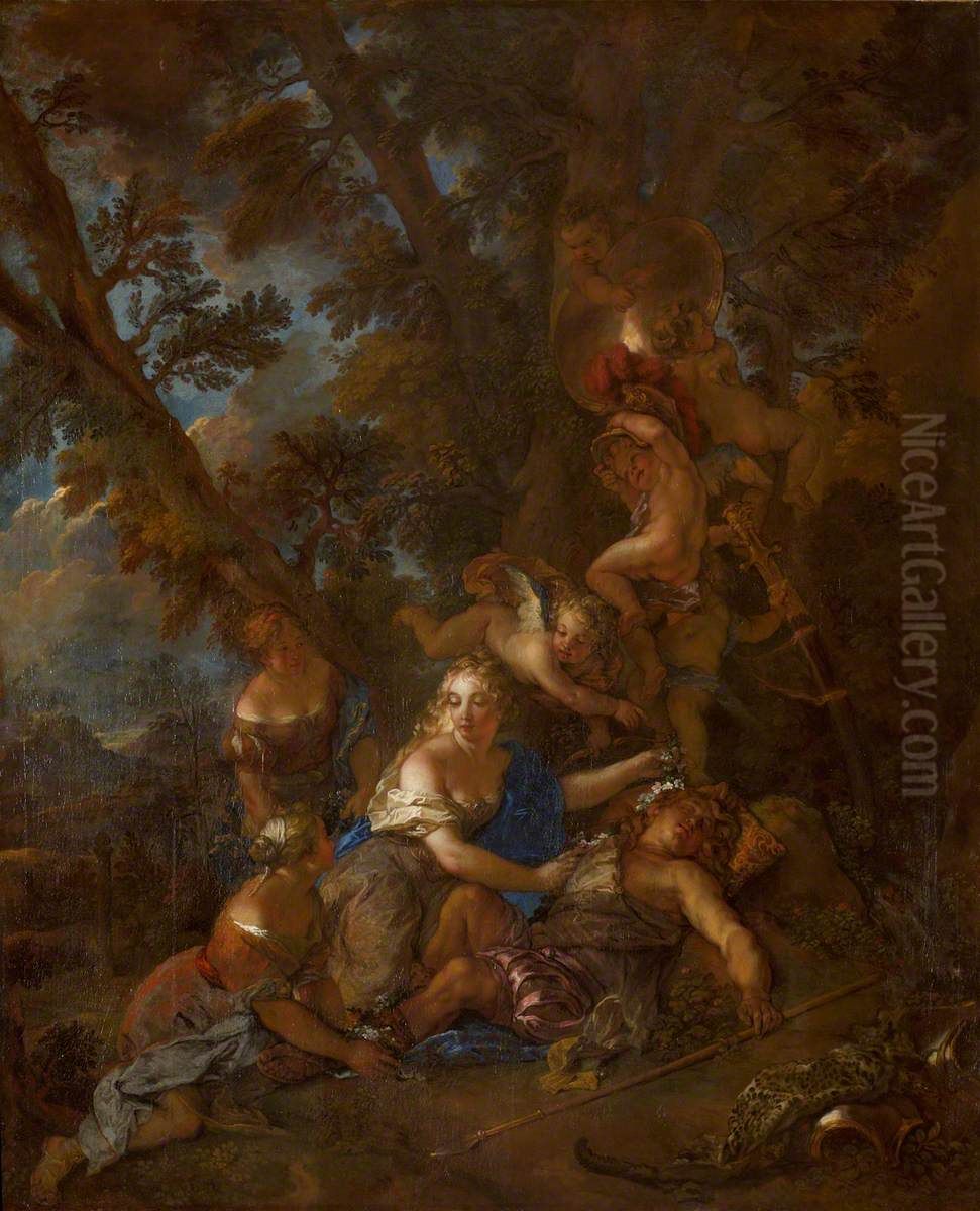 Rinaldo and Armida Oil Painting by Charles de La Fosse