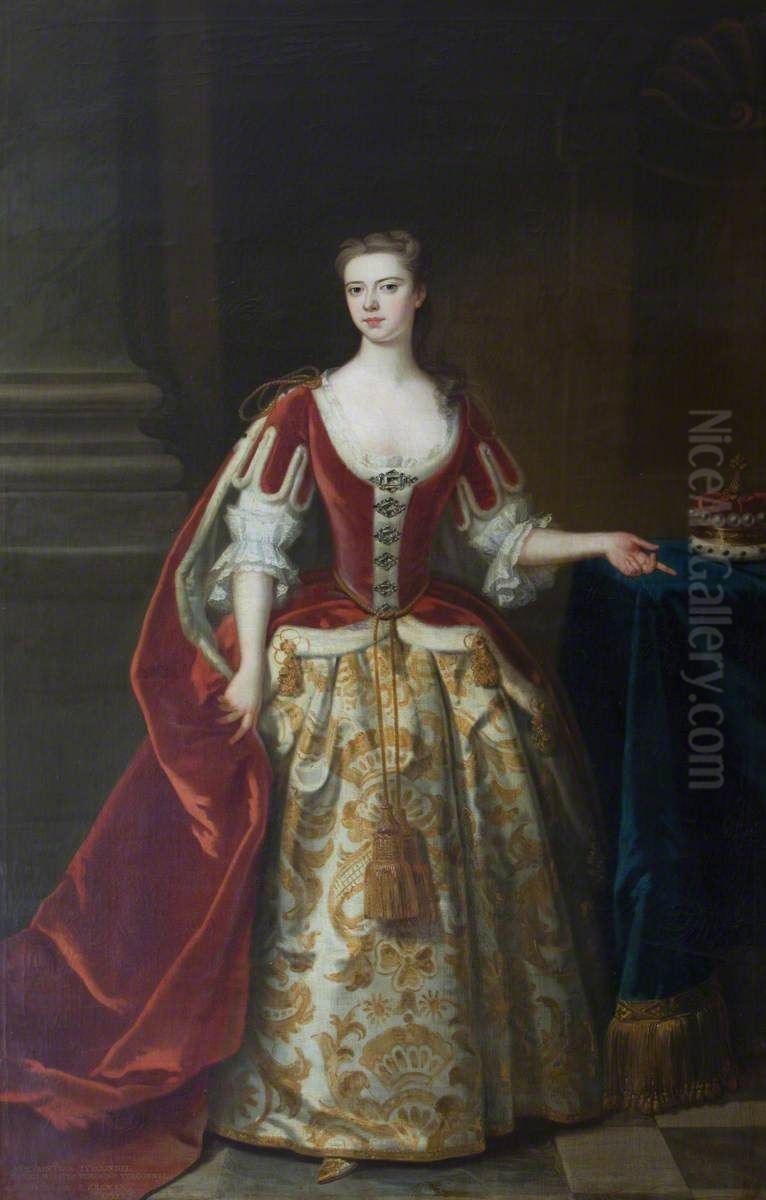 Elizabeth Cartwright, Viscountess Tyrconnel (d.1780) Oil Painting by Enoch Seeman