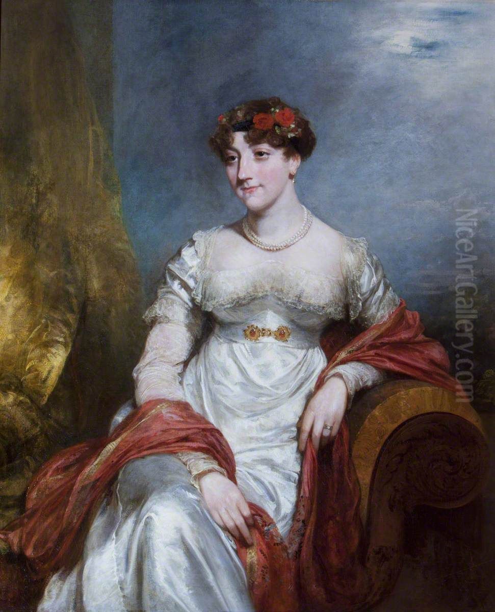 Amelia Sophia Hume, Lady Brownlow (1788-1814) Oil Painting by William Owen