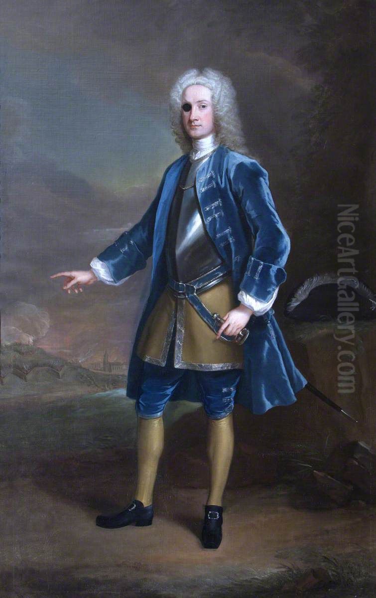 Field-Marshall Sir Robert Rich, 4th Bt (1685-1768) Oil Painting by William Aikman