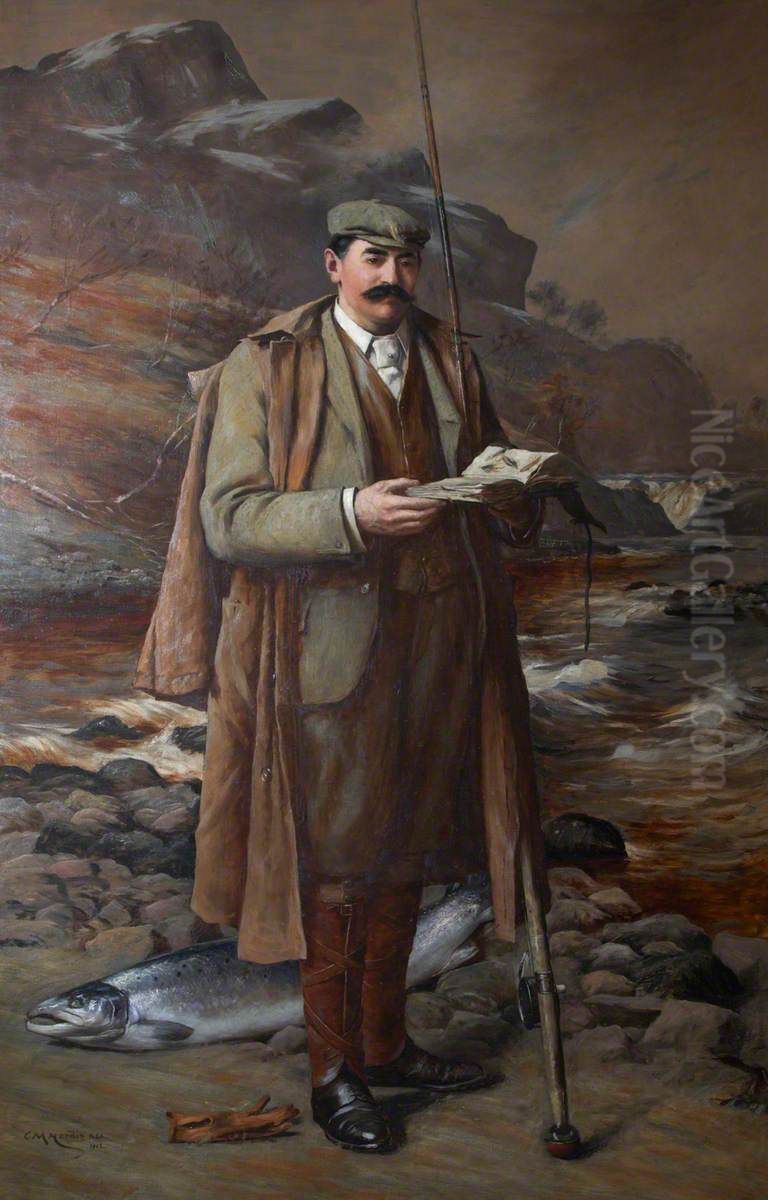 Julius Charles Drewe (1856 - 1931) at Faskally Oil Painting by Charles Martin Hardie