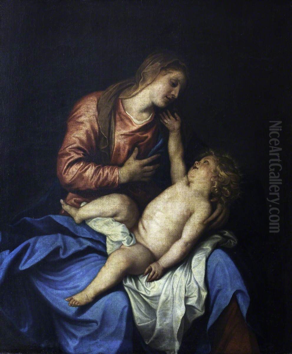 The Madonna and Child Oil Painting by Sir Anthony Van Dyck