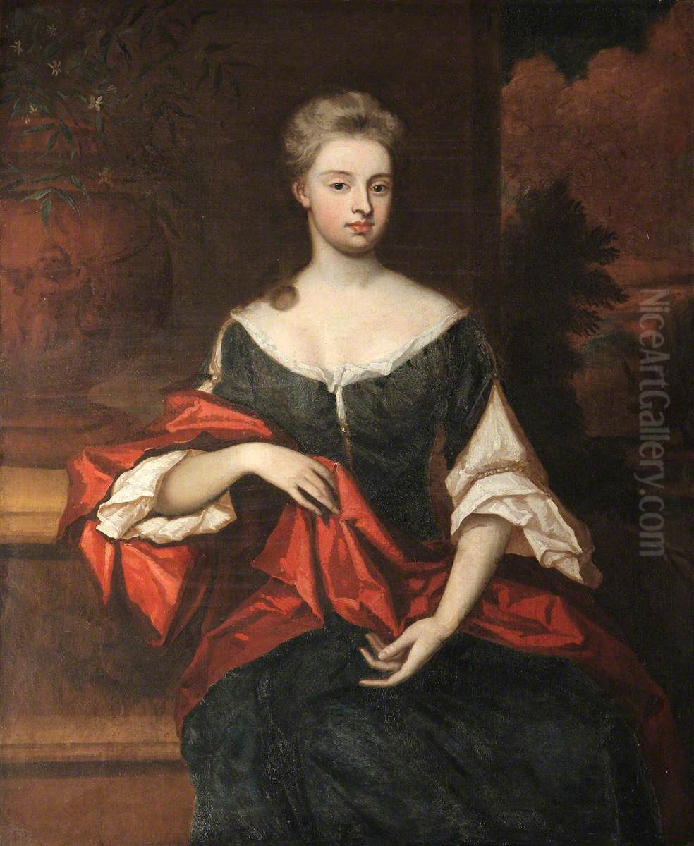 Possibly Dorothy Whitmore, Mrs. Jonathan Langley (1667-1697) Oil Painting by Godfrey Kneller