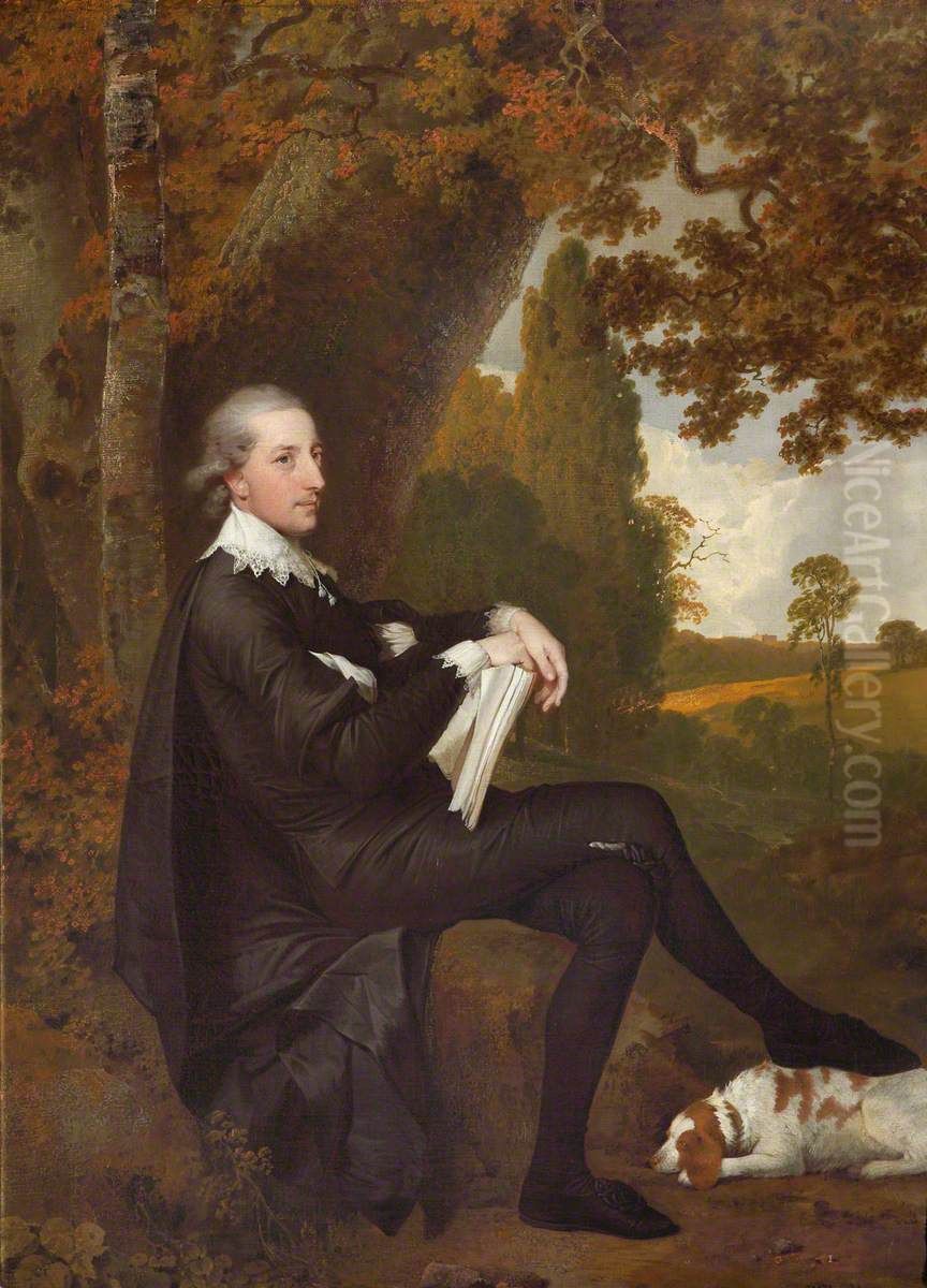 The Reverend Henry Case, later The Reverend Henry Case-Morewood (1746/7-1825) Oil Painting by Joseph Wright of Derby