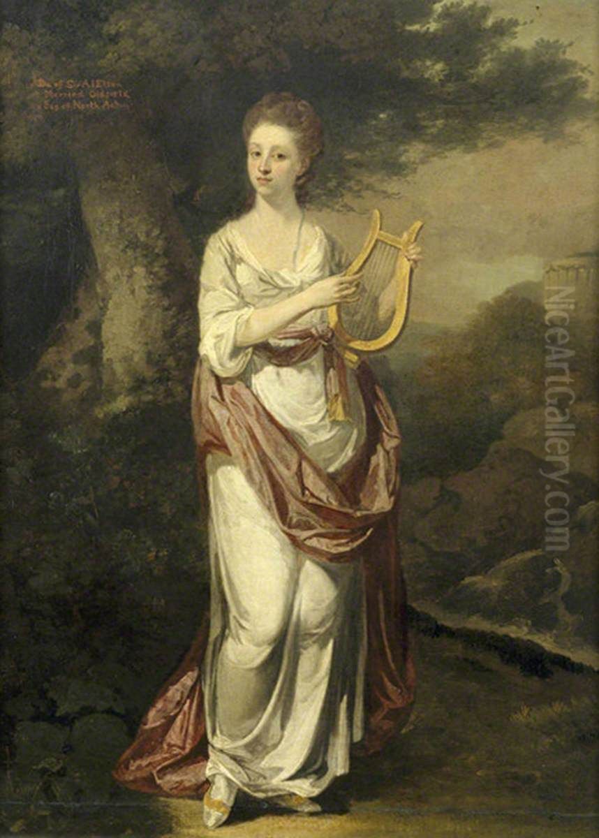 Mary Elton, Mrs Oldfield Bowles (b.1749) Oil Painting by Oldfield Bowles