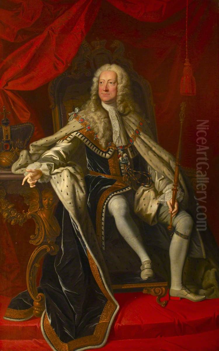 King George II (1683-1760) Oil Painting by Thomas Hudson