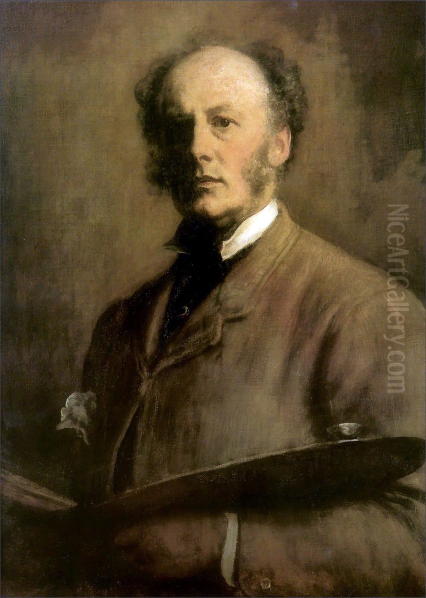 Self-portrait Oil Painting by Sir John Everett Millais
