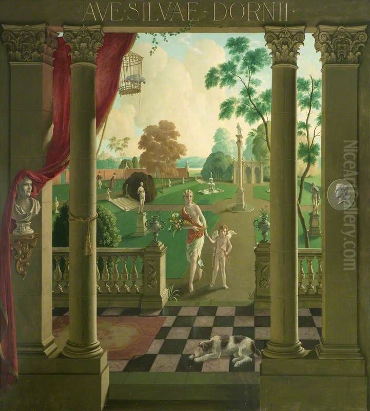 'Ave Silvae Dornii' Oil Painting by Rex Whistler