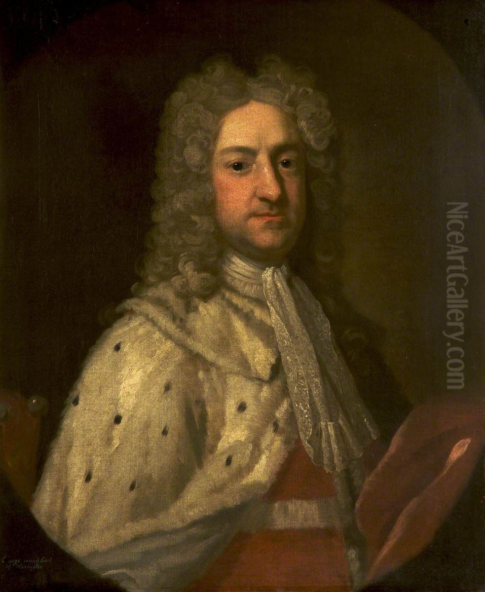 George Booth, 2nd Earl of Warrington (1675-1758) Oil Painting by Michael Dahl