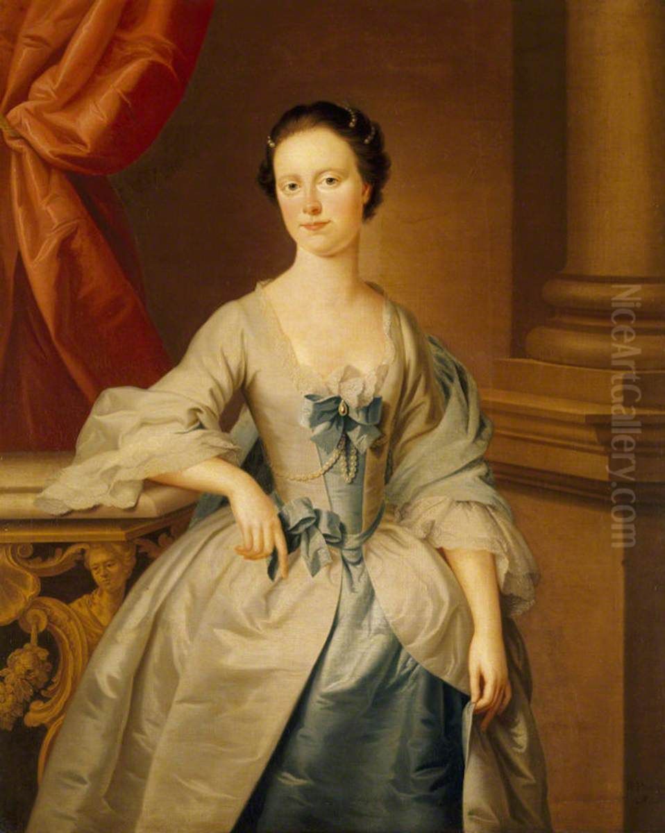 Margaret Luttrell, Mrs Henry Fownes Luttrell (1726-1766) Oil Painting by Richard Phelps