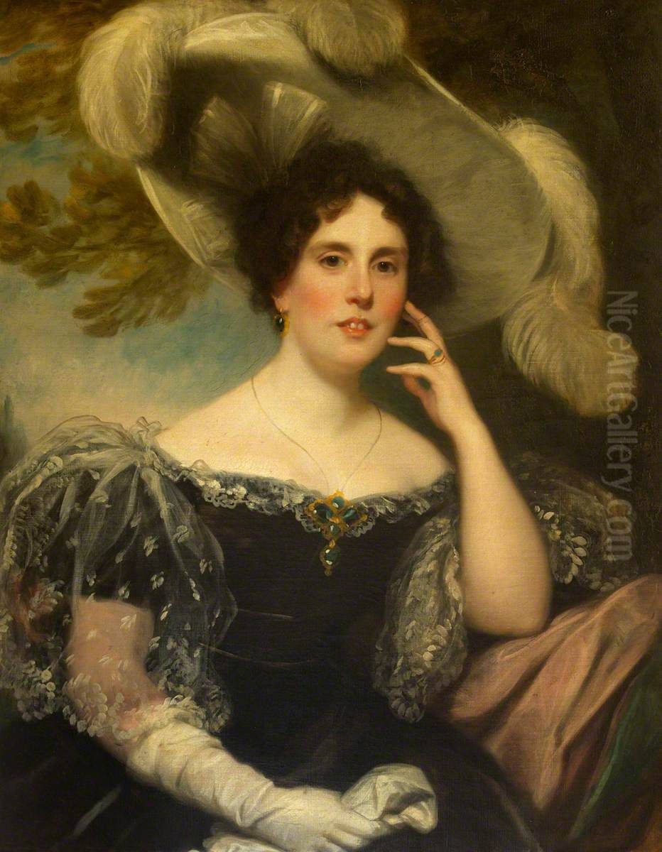 Frances Margaret Taylor, Mrs William Crane Blathwayt (d.1844) Oil Painting by Thomas Phillips