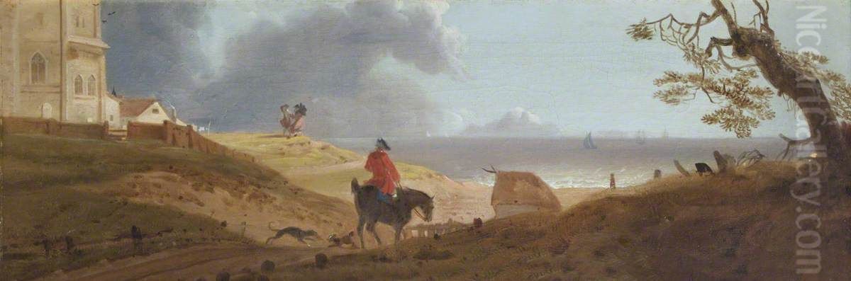 Happisburgh Beach, Norfolk Oil Painting by Charles Catton