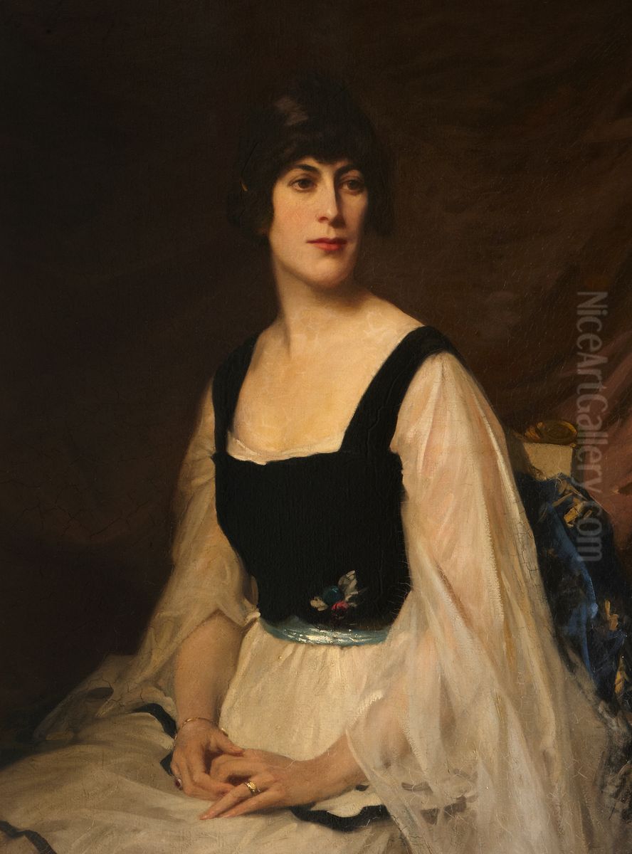 Irene Elizabeth Miller Mundy, Countess of Enniskillen (d.1937) Oil Painting by William Llewellyn