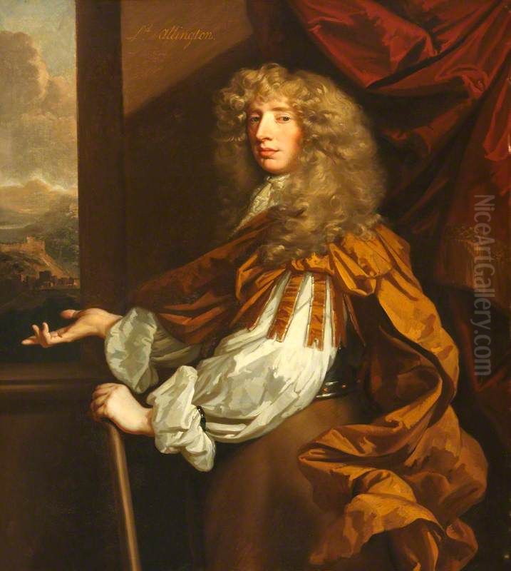 John Murray, 2nd Earl and 1st Marquess of Athol (1631-1703) or an Unknown Commander Oil Painting by Peter Lely