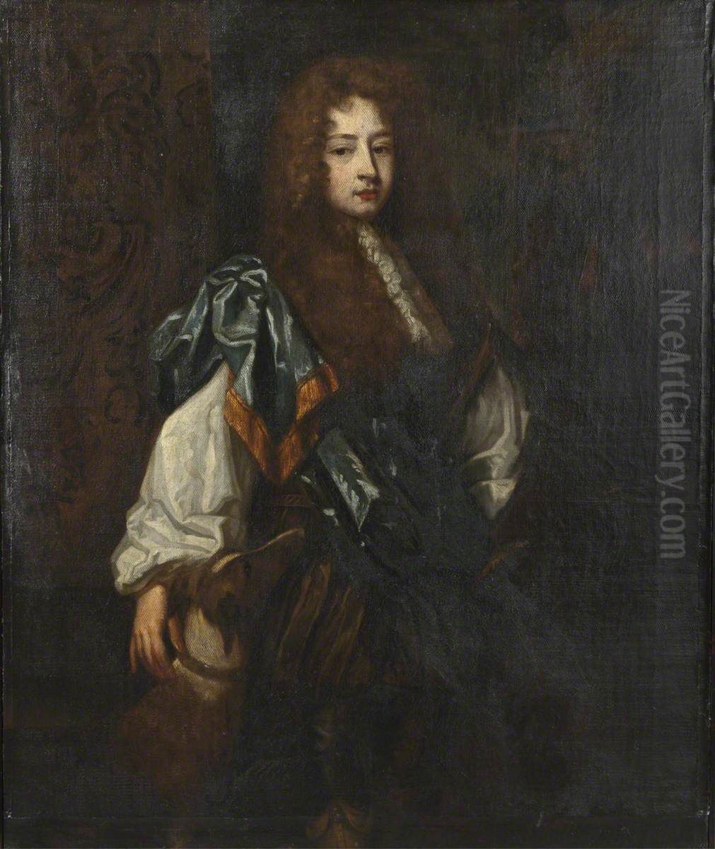 Charles Boyle, 3rd Earl of Cork and 2nd Earl of Burlington (c.1662-1704) Oil Painting by Godfrey Kneller