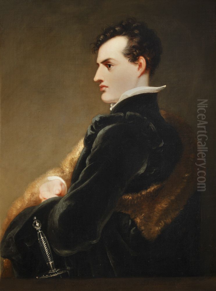George Gordon, Lord Byron (1788-1824) Oil Painting by Richard Westall