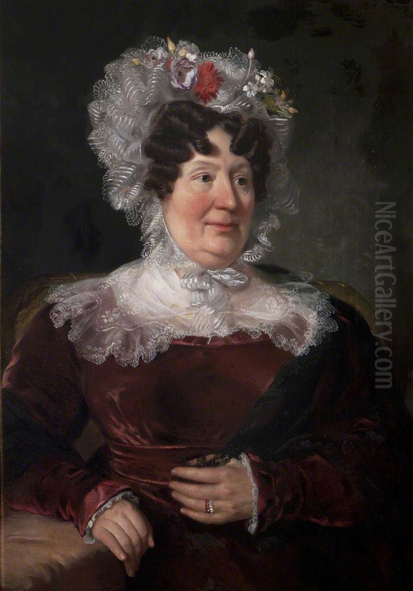 Felicite  Anne Josephe de Wattines, Lady Scarsdale (1765-1850) Oil Painting by Ramsay Richard Reinagle