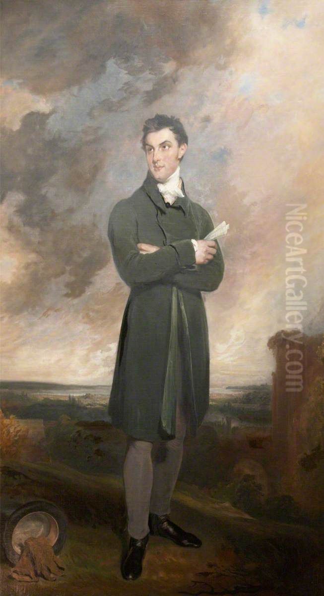 Sir Thomas Dyke Acland, 10th Bt MP (1787-1871) Oil Painting by William Owen