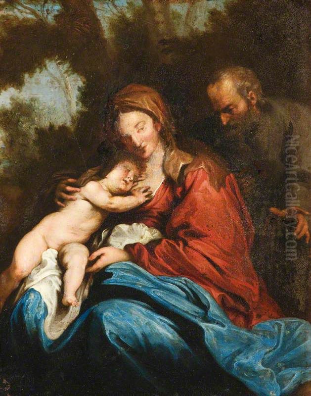 The Holy Family Oil Painting by Sir Anthony Van Dyck