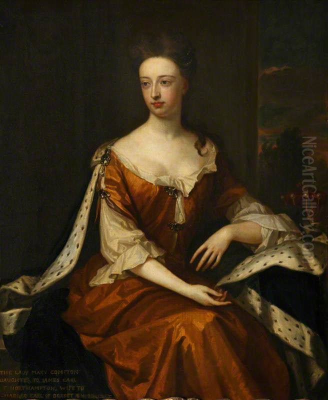 Mary Compton, Countess of Dorset (d.1691) Oil Painting by Godfrey Kneller