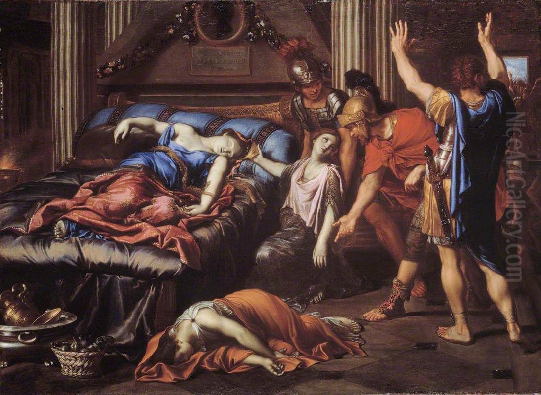 The Death of Cleopatra Oil Painting by Pierre Mignard I